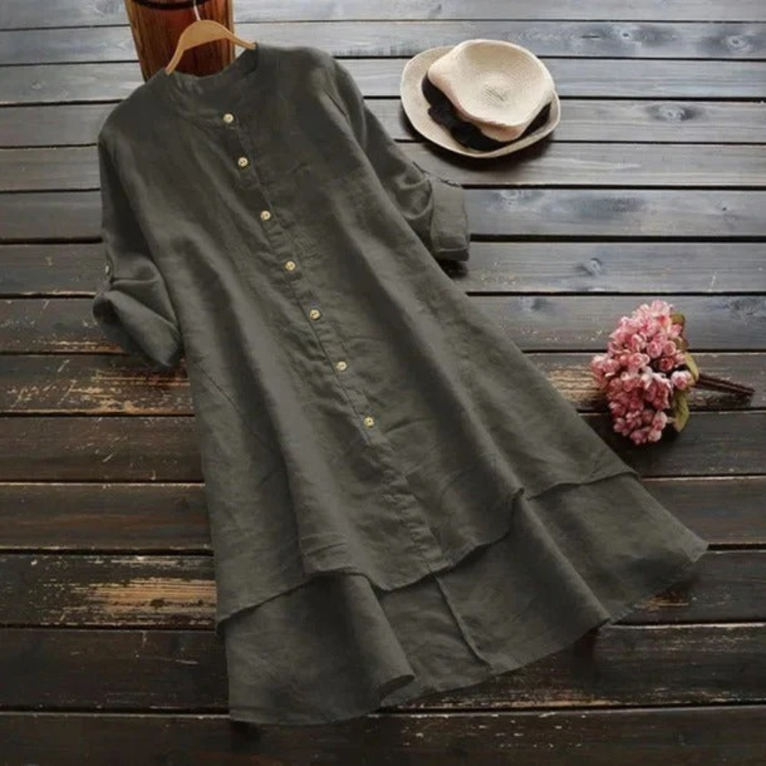 Marietta | Damen Asymmetrisches Sommer Midikleid