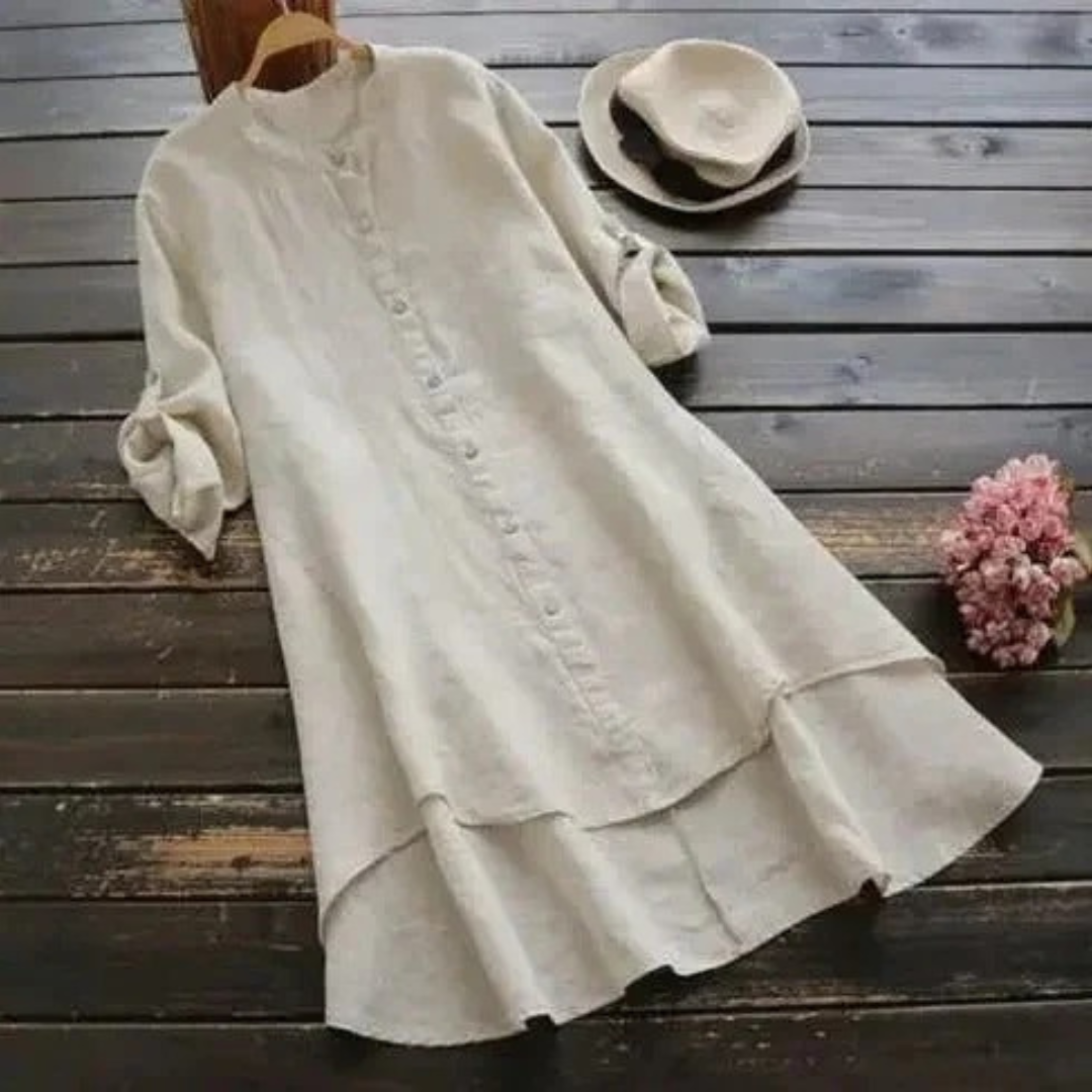 Marietta | Damen Asymmetrisches Sommer Midikleid