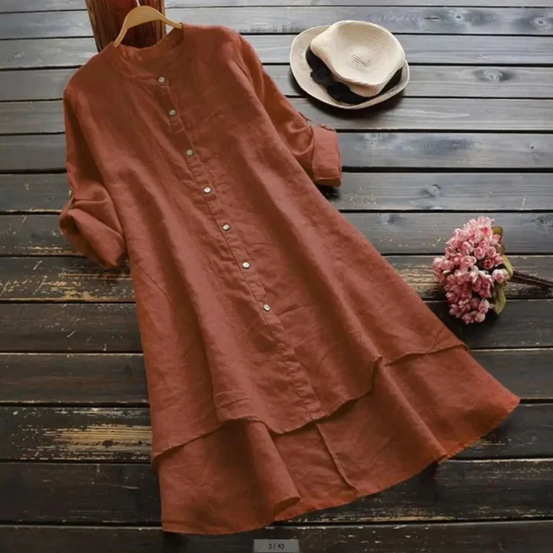 Marietta | Damen Asymmetrisches Sommer Midikleid