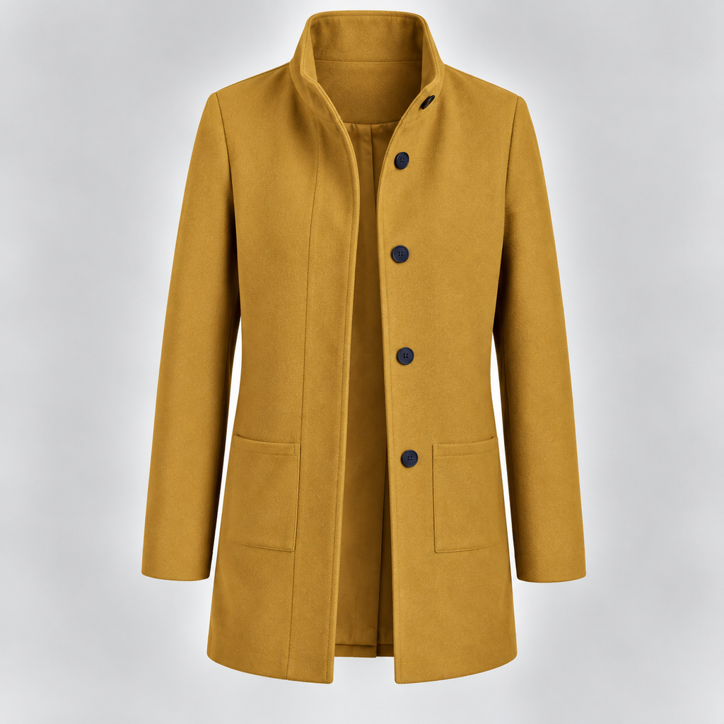 Marietta | Damen Winter jacke mit Stehkragen und langem Design