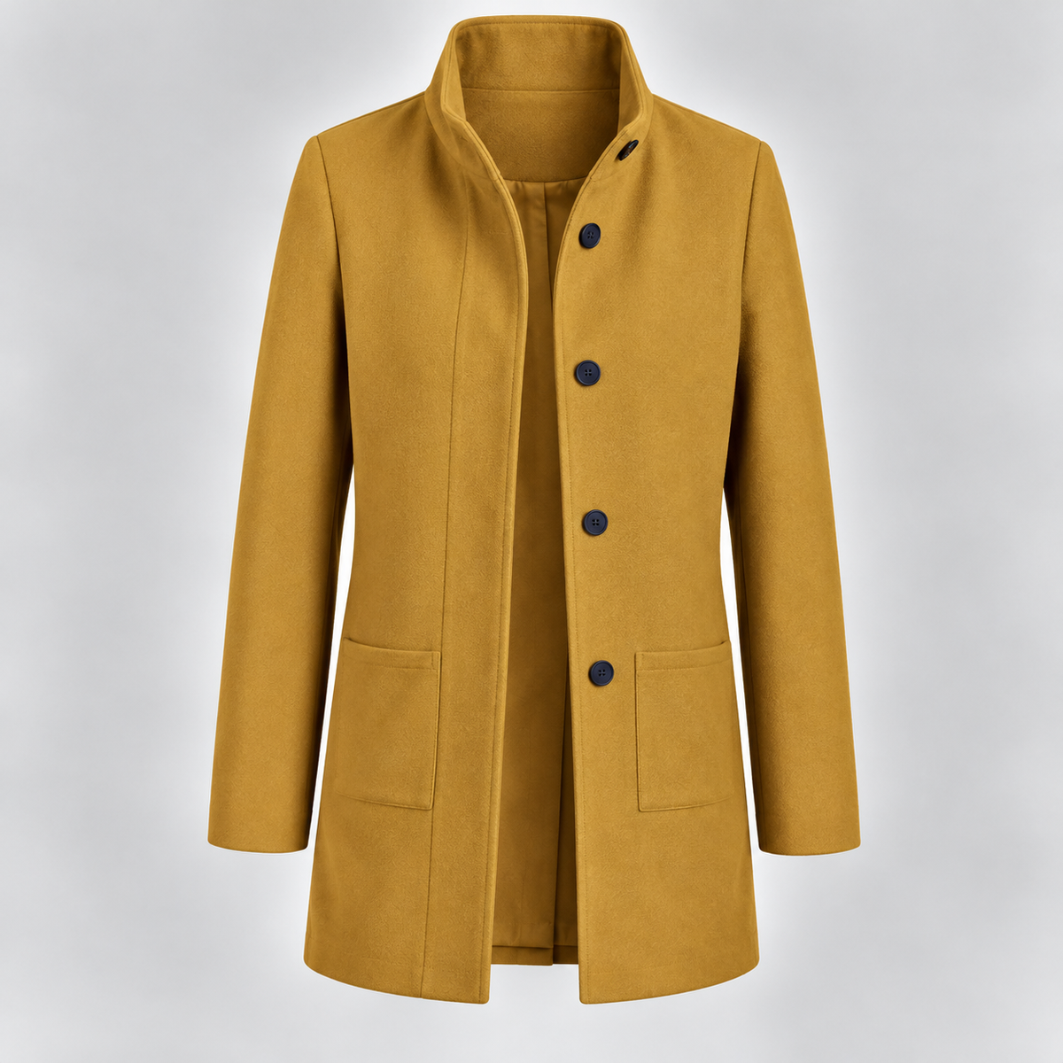 Marietta | Damen Winter jacke mit Stehkragen und langem Design