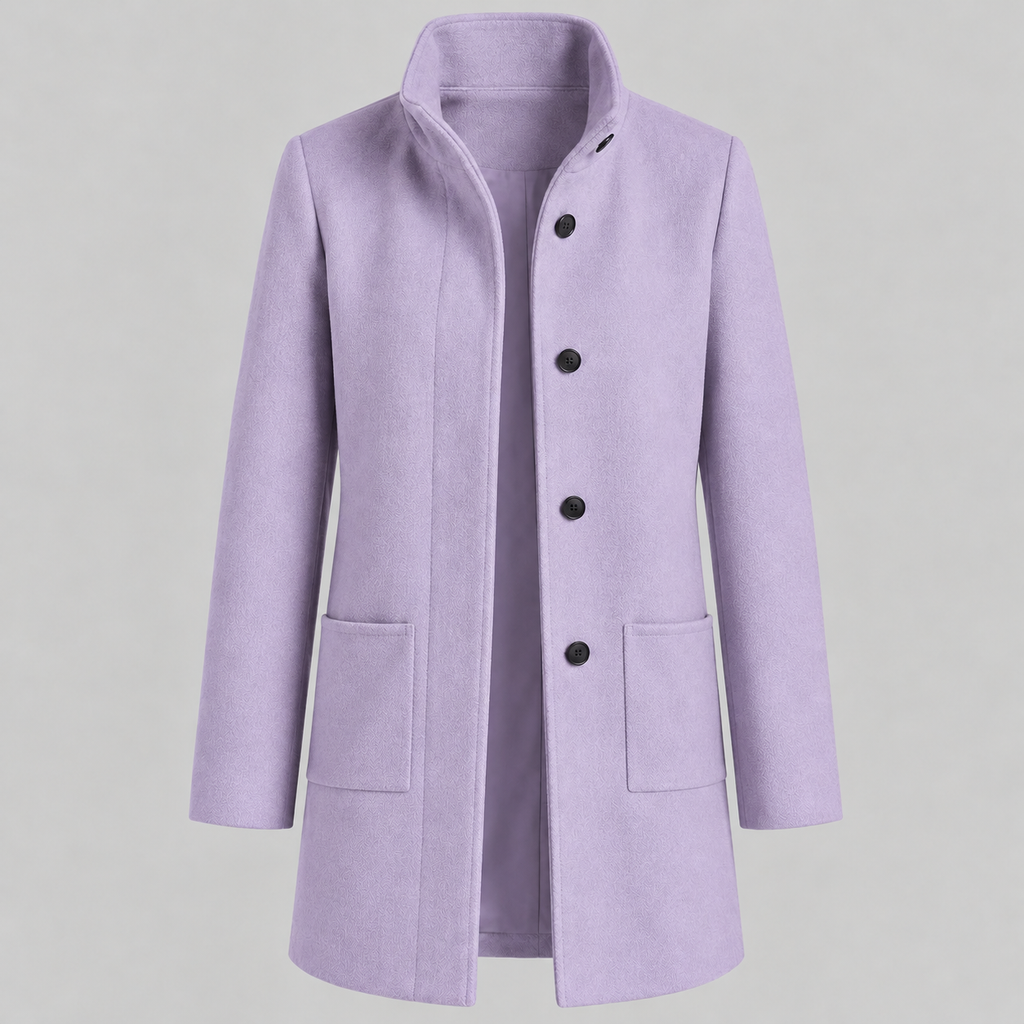 Marietta | Damen Winter jacke mit Stehkragen und langem Design