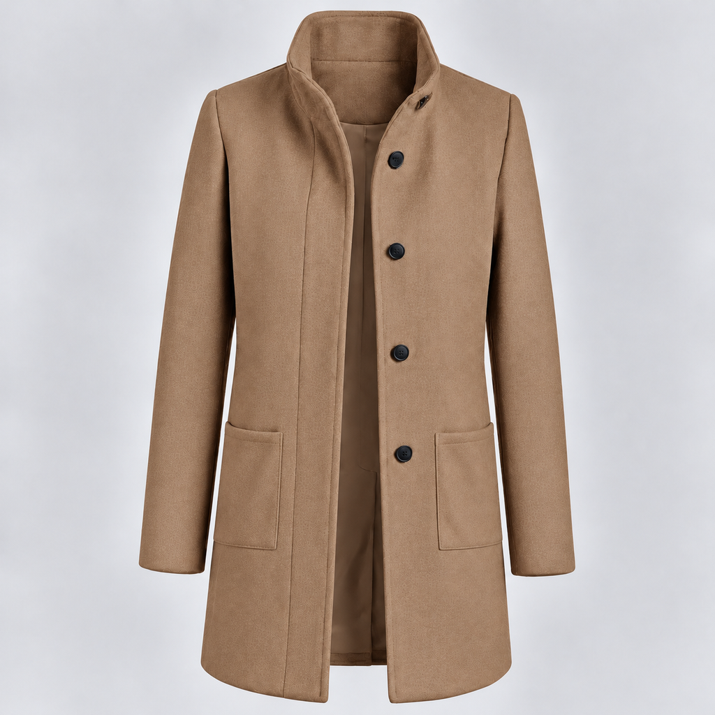 Marietta | Damen Winter jacke mit Stehkragen und langem Design