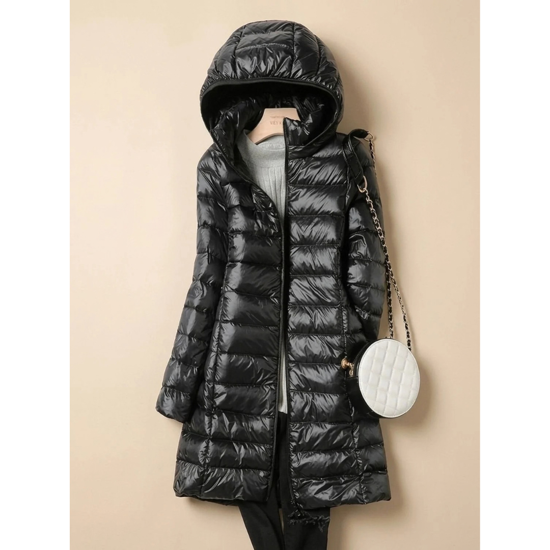 Marika | Damen Jacke Wasserdicht mit Kapuze und Lang Design