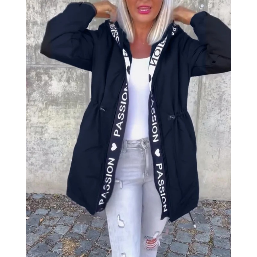 Marina | Damen Wasserdichte Regenjacke mit Reißverschluss