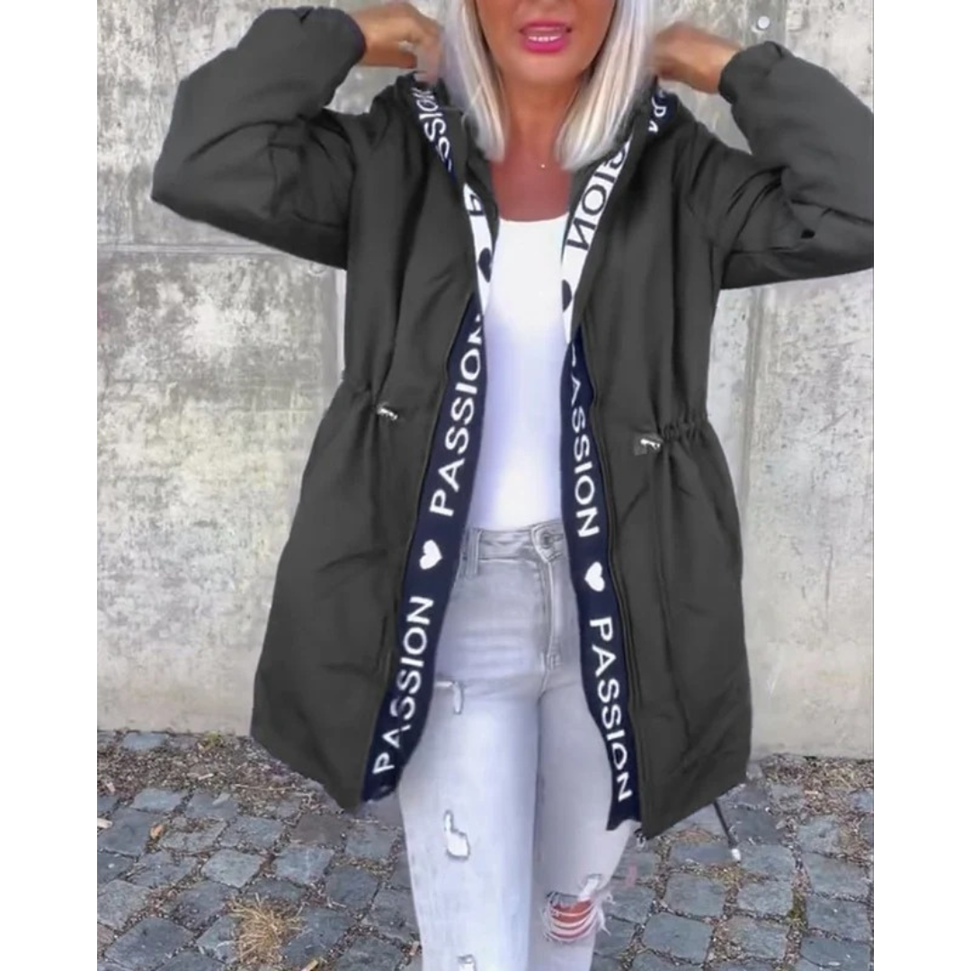Marina | Damen Wasserdichte Regenjacke mit Reißverschluss