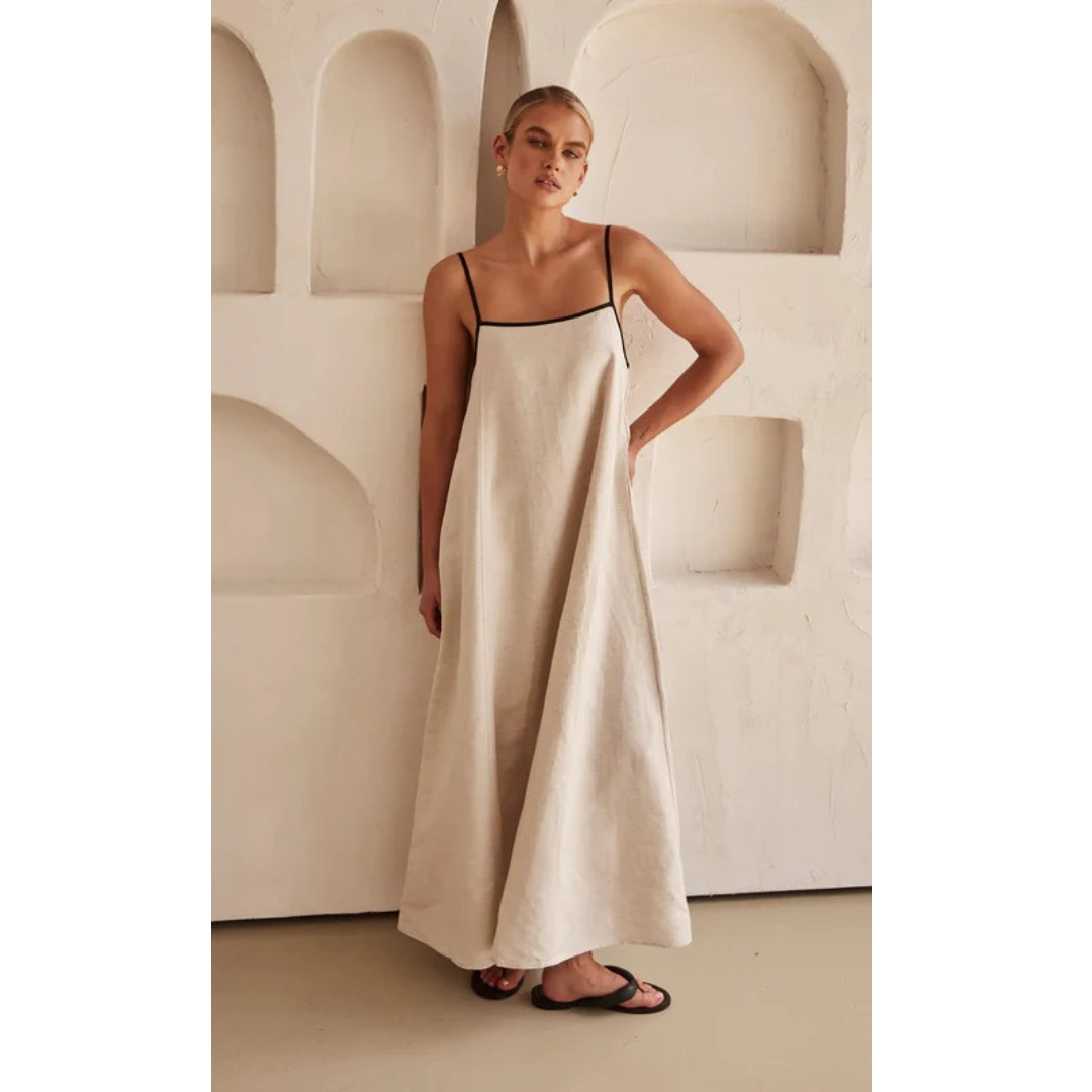 Maris | Elegantes Damen Sommerkleid in Maxi-Länge