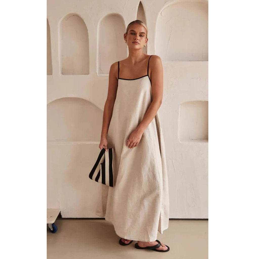 Maris | Elegantes Damen Sommerkleid in Maxi-Länge