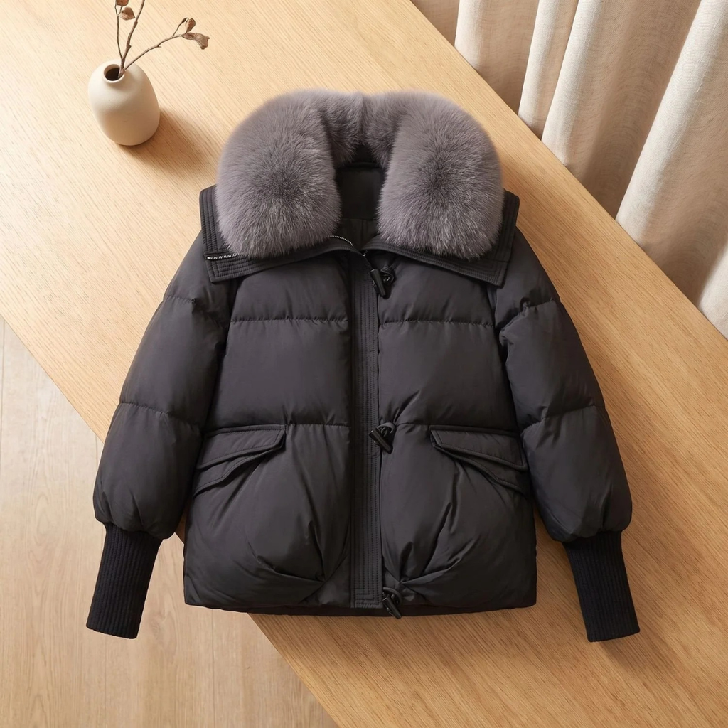 Marita | Damen Winterjacke mit Kragen und Reißverschluss