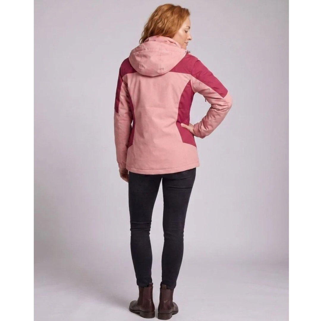 Marita | Damen Winterjacke mit Softshell, Fleece und Kapuze