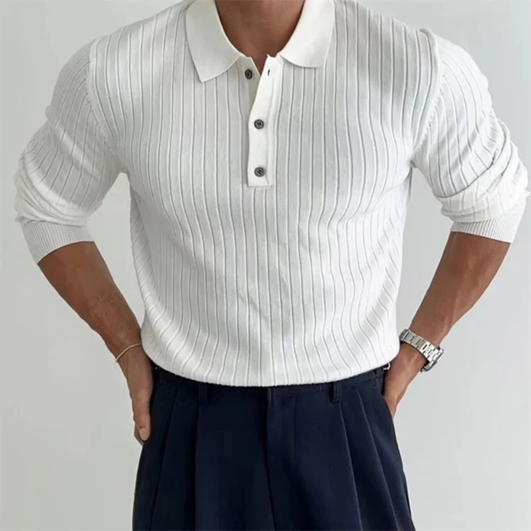 Marius | Herren Poloshirt Langarm Für Freizeit