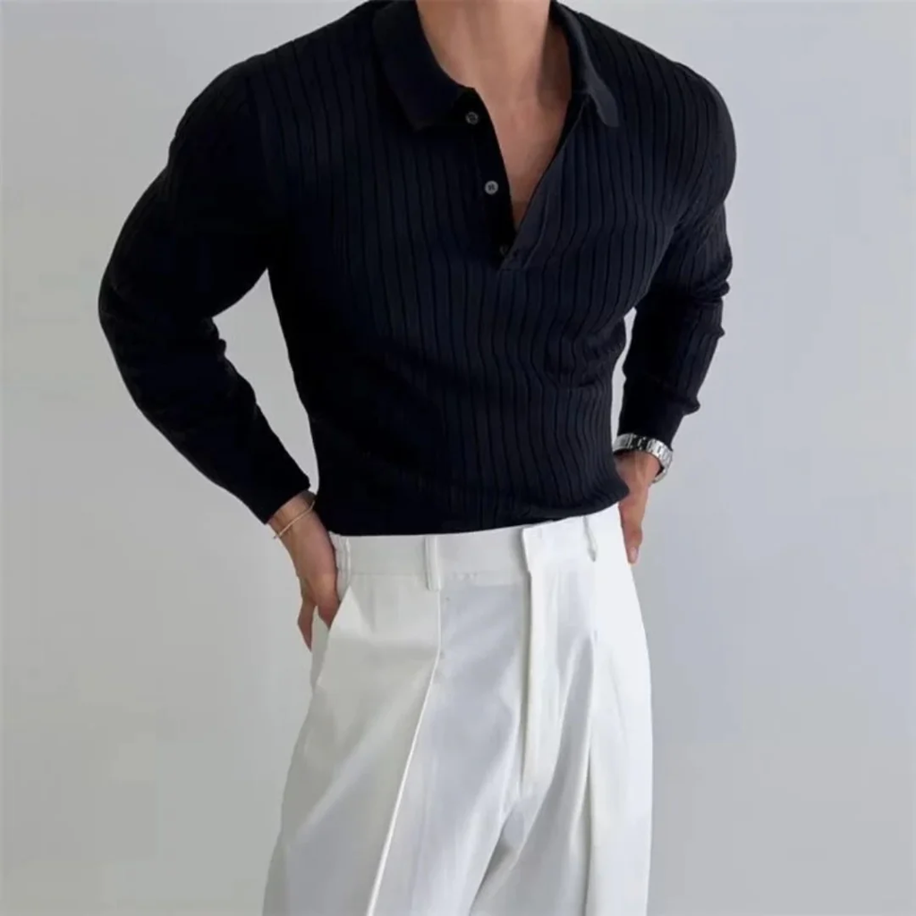 Marius | Herren Poloshirt Langarm Für Freizeit