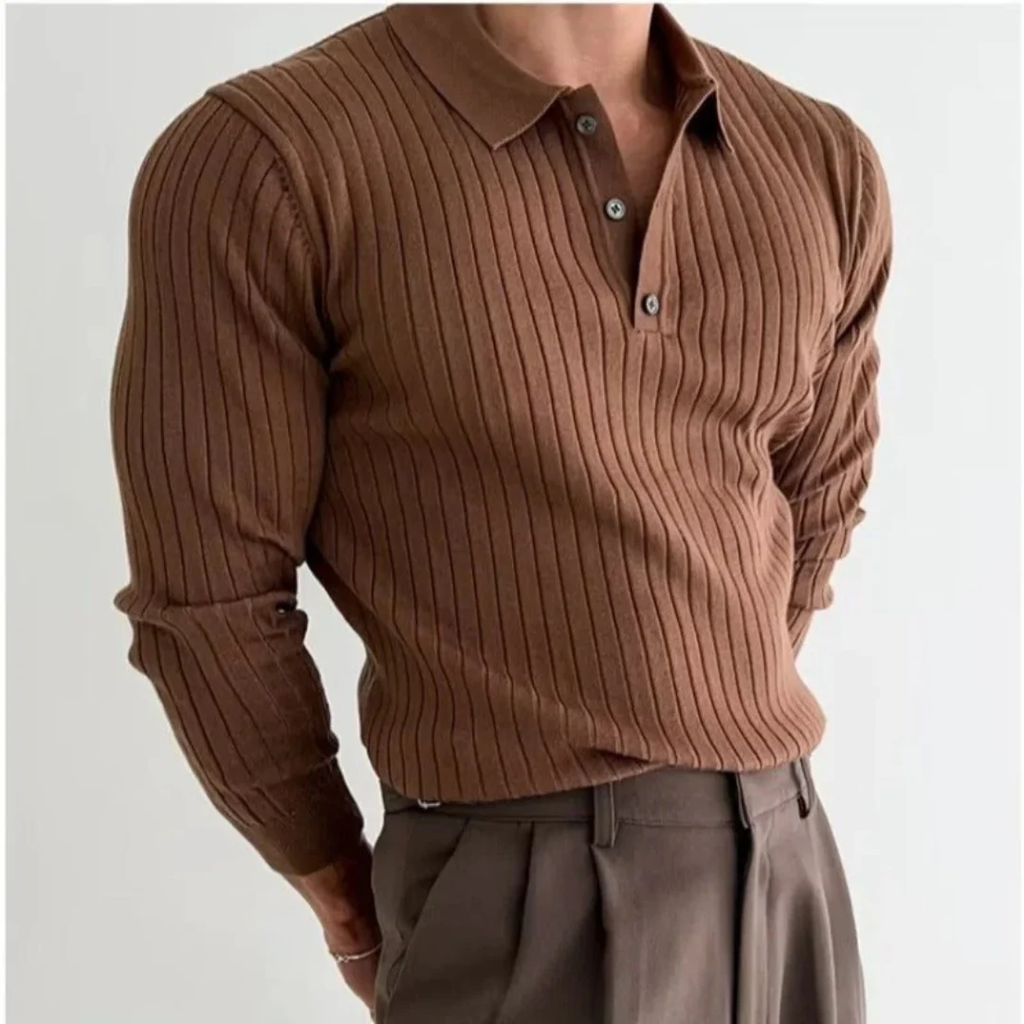 Marius | Herren Poloshirt Langarm Für Freizeit