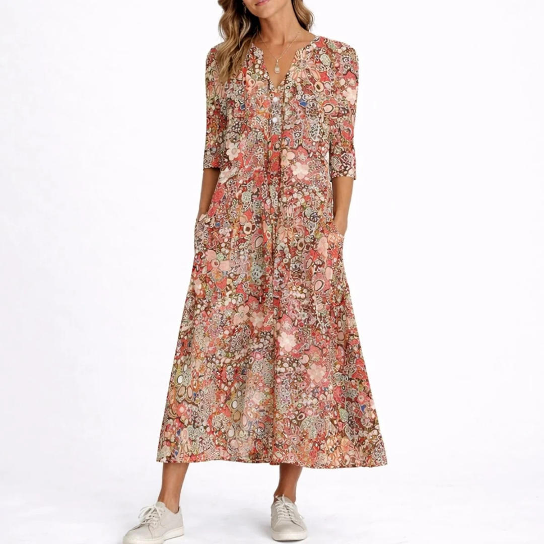 Marlene | Damen Herbst Midikleid Hochzeitsgast
