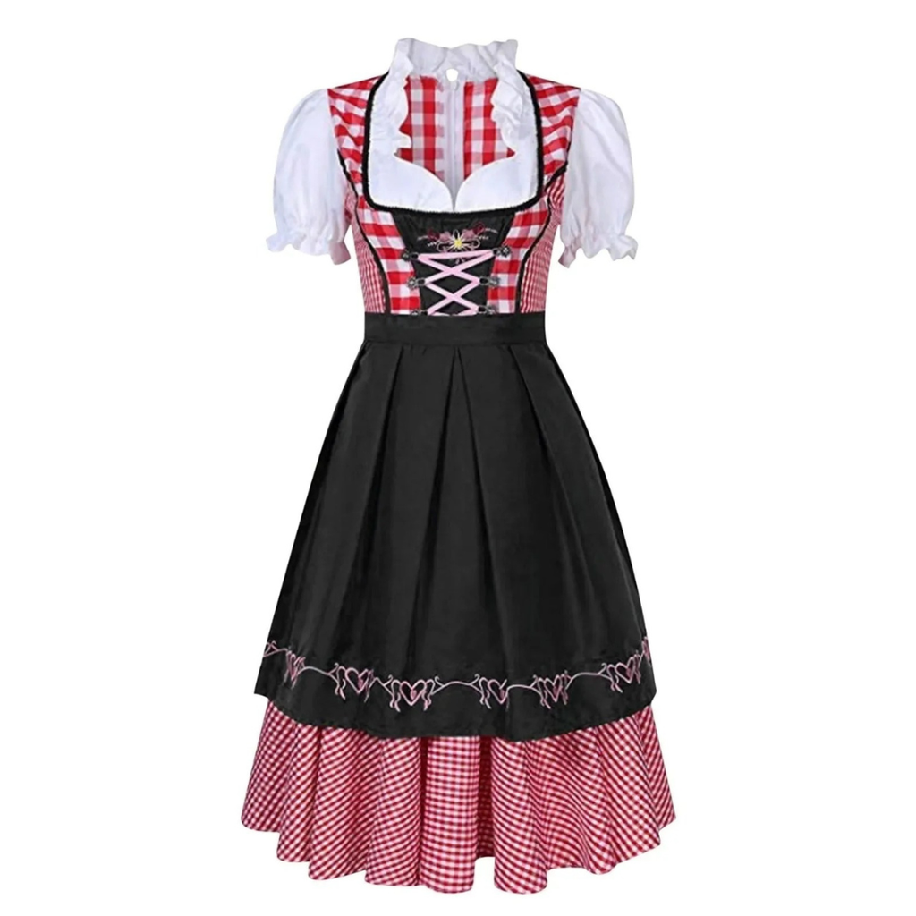 Marlene | Damen Kariertes Oktoberfest Dirndl