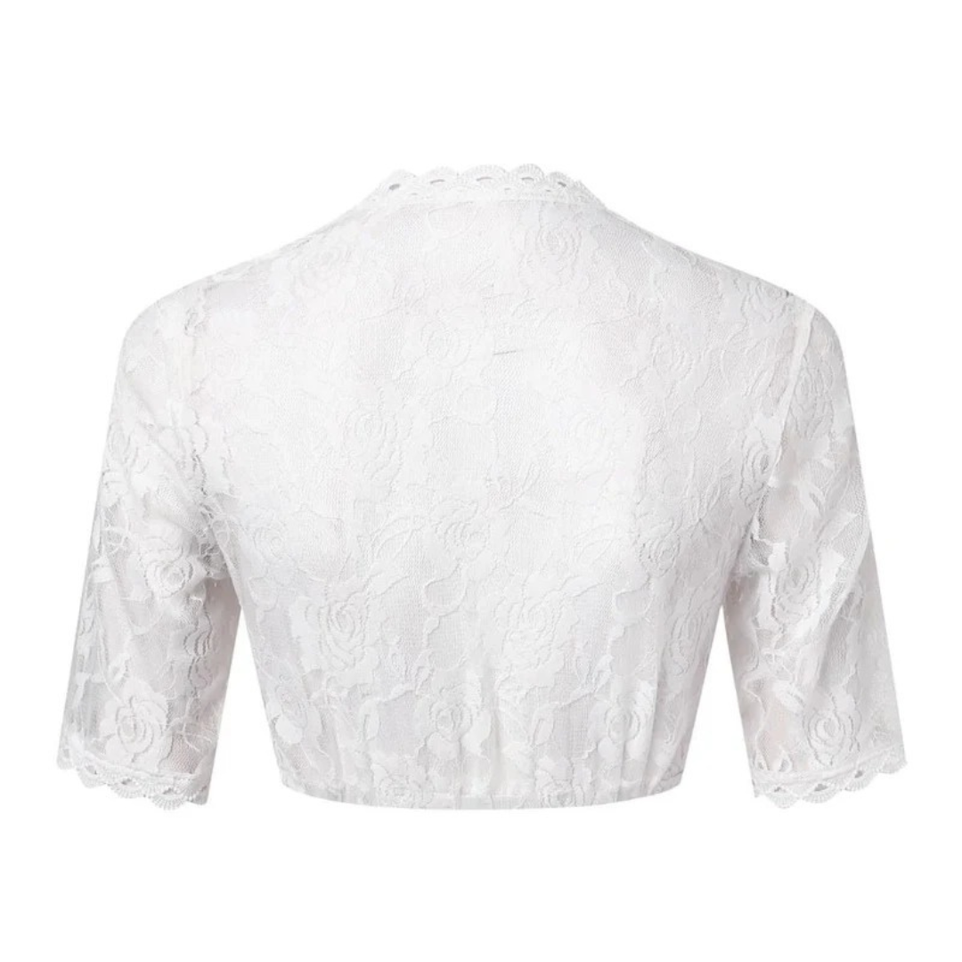 Marlies | Damen Weiße Oktoberfest Dirndlbluse
