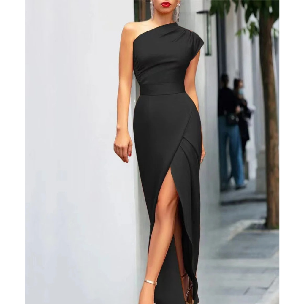 Marta | Damen Maxi Kleid Hochzeitsgäste mit Schlitz