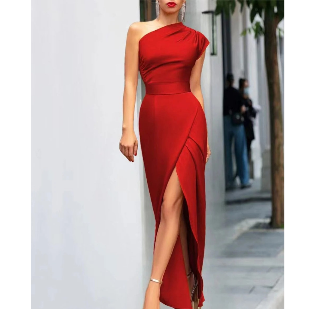 Marta | Damen Maxi Kleid Hochzeitsgäste mit Schlitz