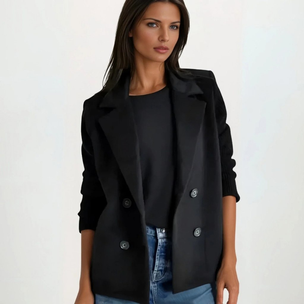 Masa | Damen Zweireiher Jacke mit Knöpfen