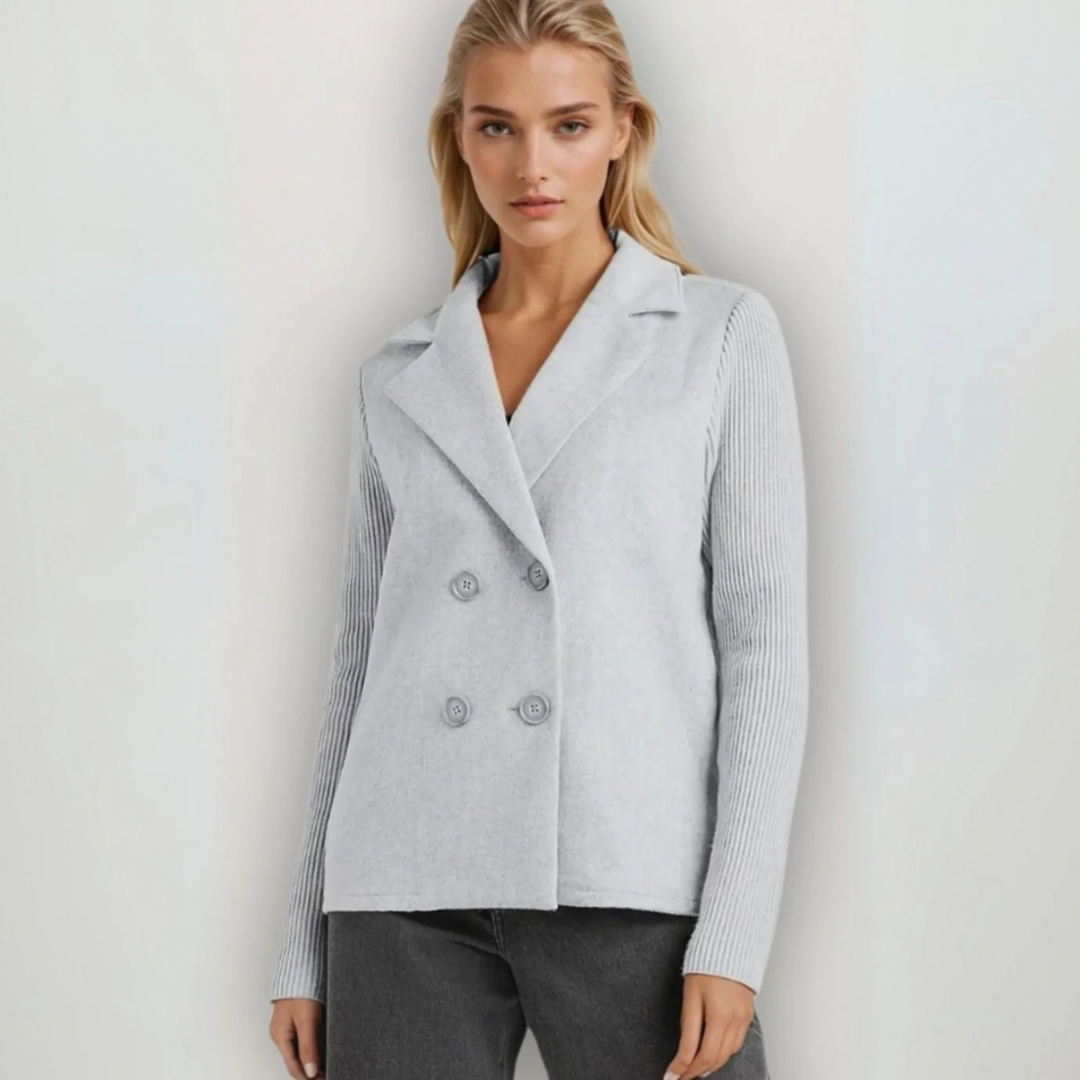 Masa | Damen Zweireiher Jacke mit Knöpfen
