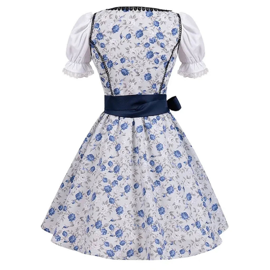 Mathilda | Damen Blaues Dirndl mit Schürze