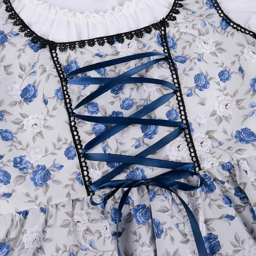 Mathilda | Damen Blaues Dirndl mit Schürze
