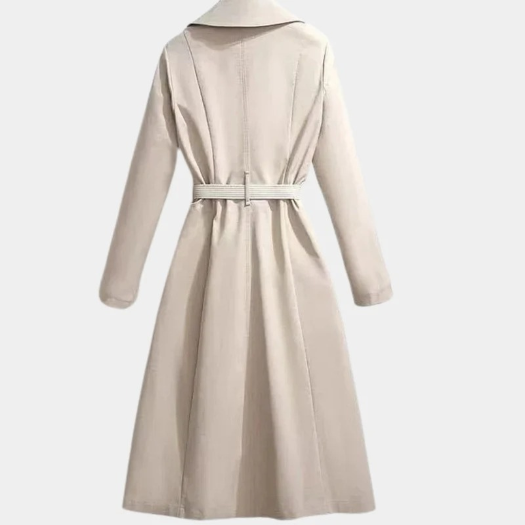 Mathilda | Damen Elegante Trench Coat mit Gürtel