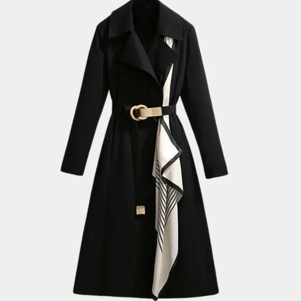 Mathilda | Damen Elegante Trench Coat mit Gürtel