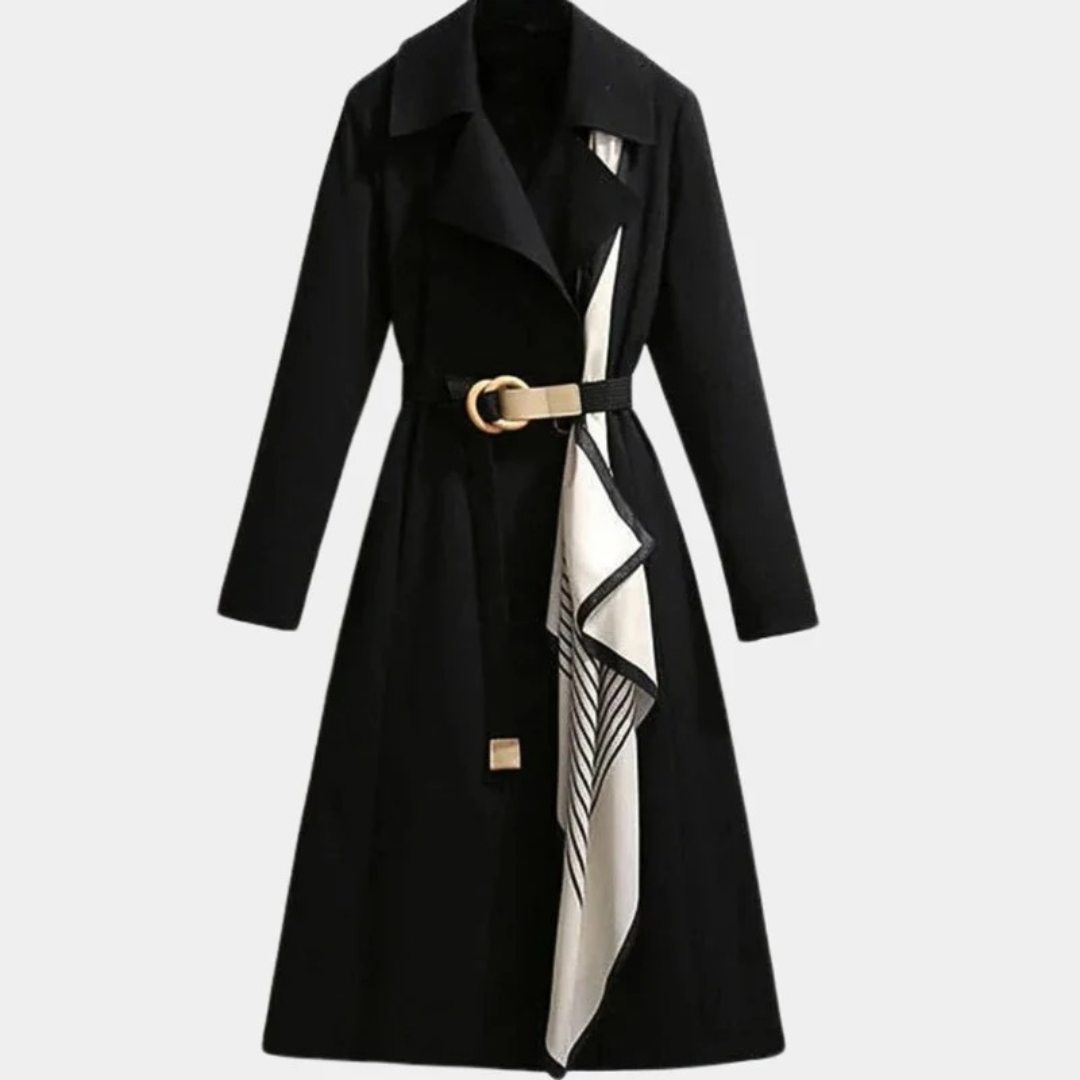 Mathilda | Damen Elegante Trench Coat mit Gürtel