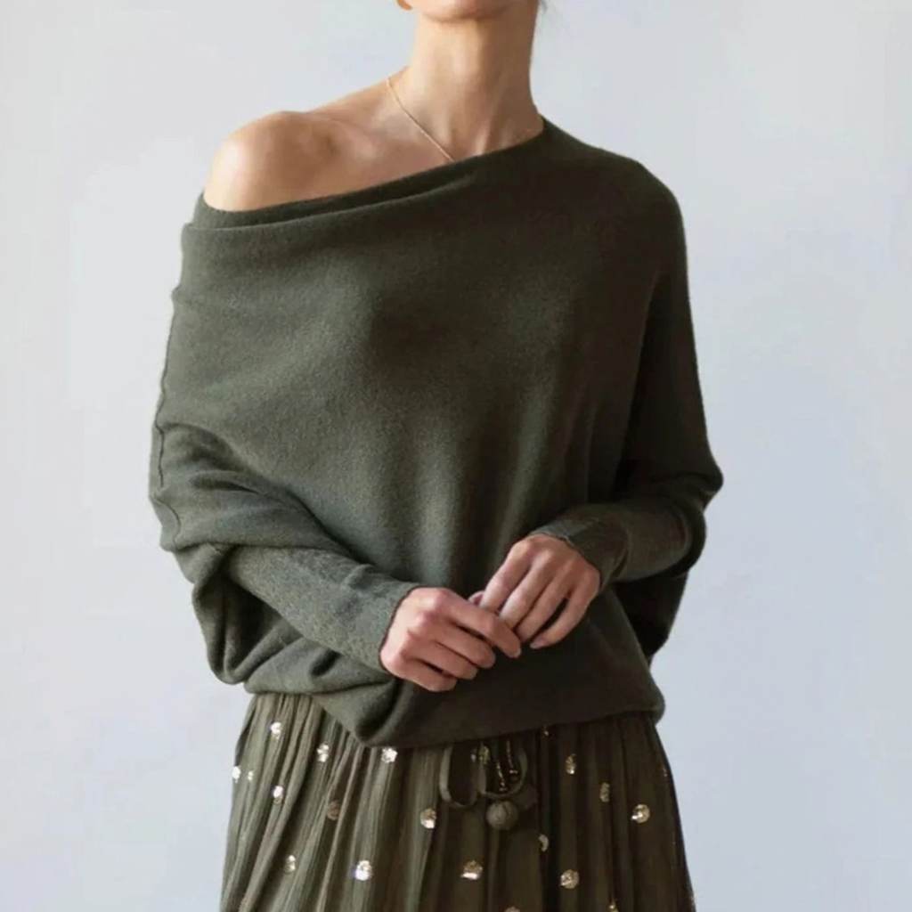 Mathilda | Damen Pullover mit weitem Design und Langarm