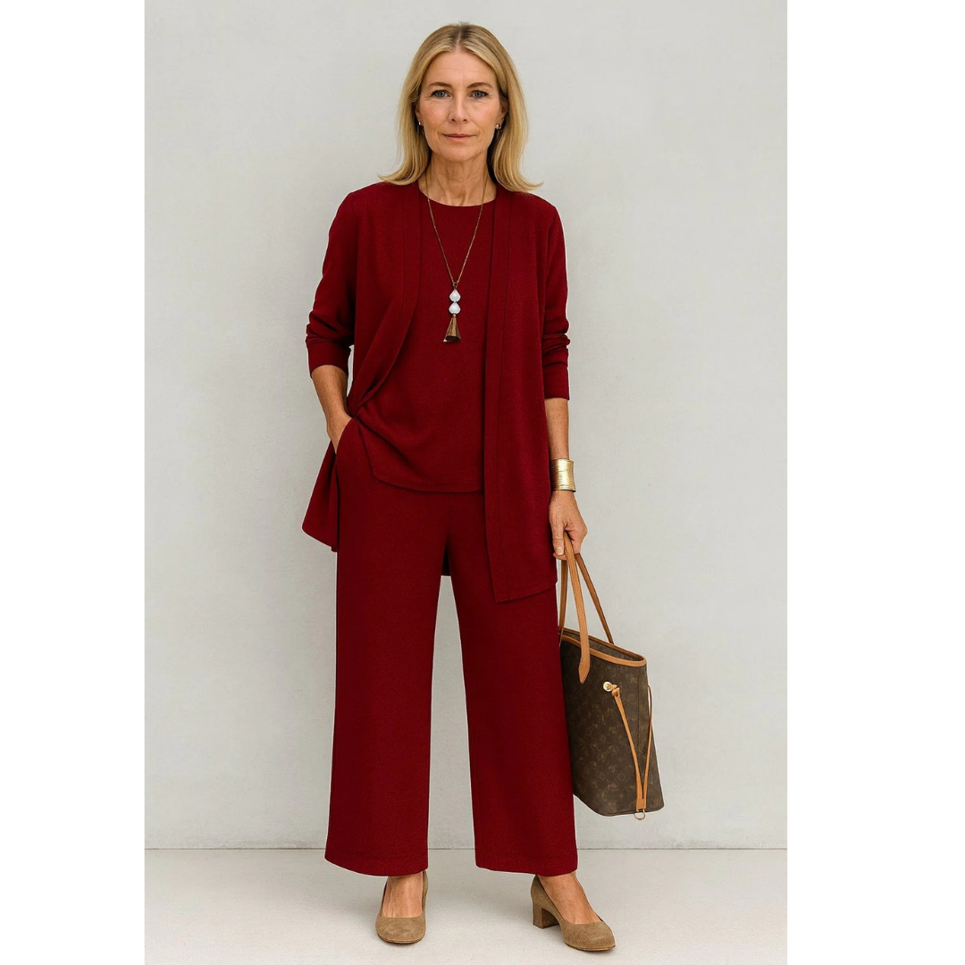 Maxi | Damen Zweiteiler Mit Weiter Hose
