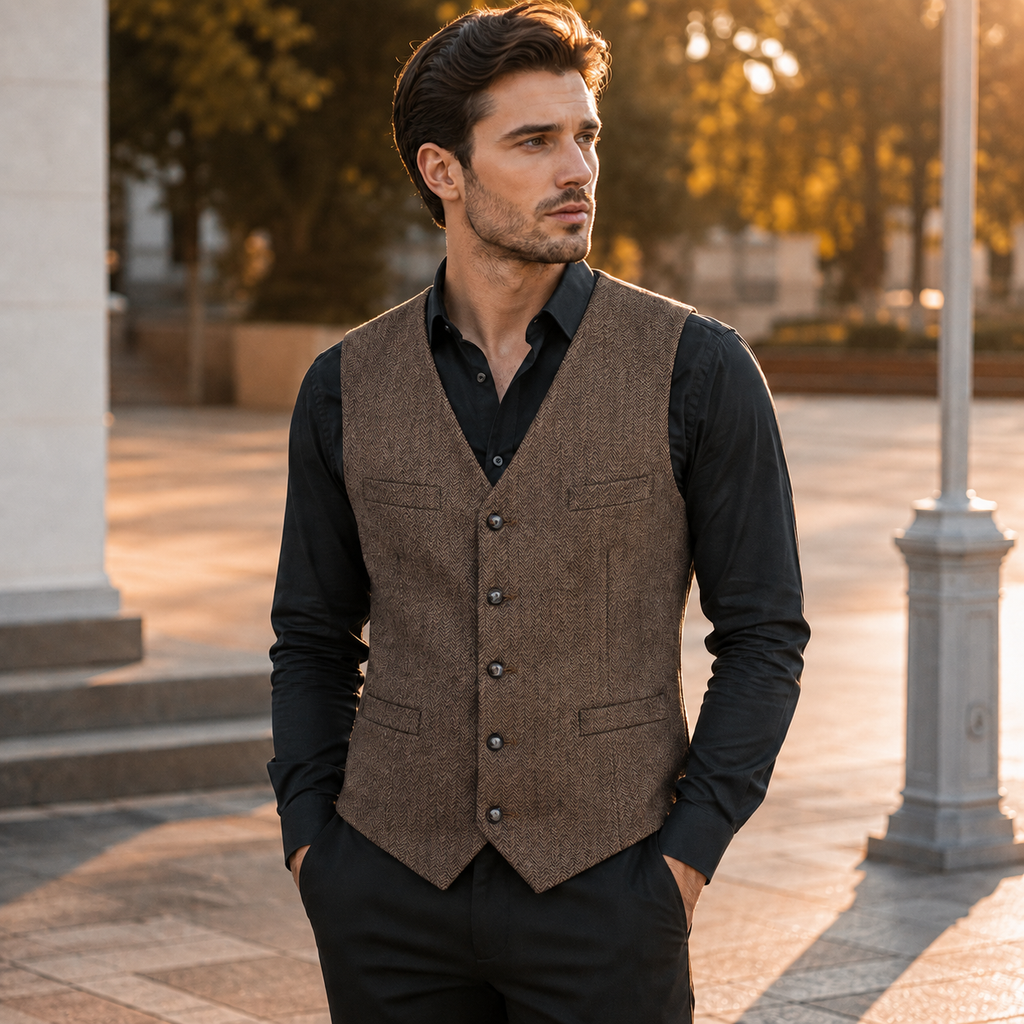 Maximilian | Herren Oktoberfest Trachtenweste Traditionell