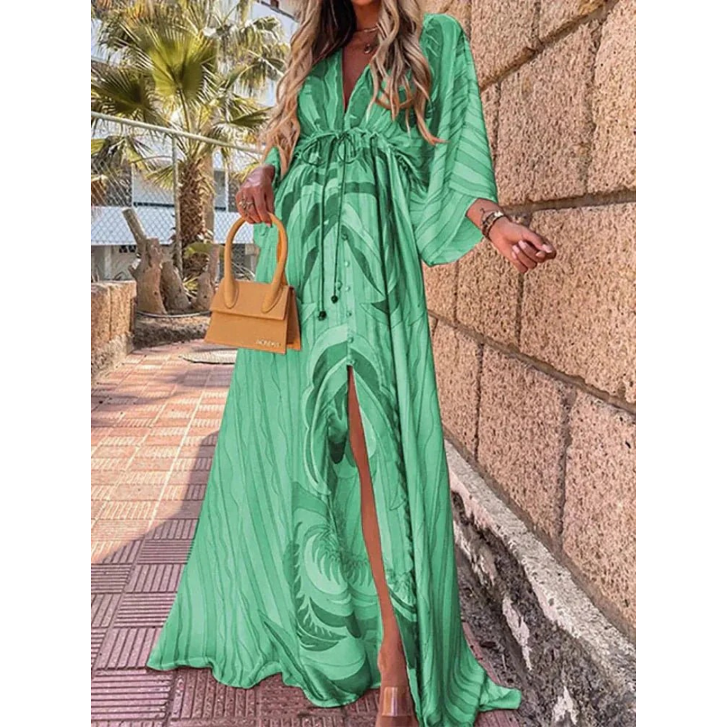 Maya | Damen Leichtes Sommer Maxikleid