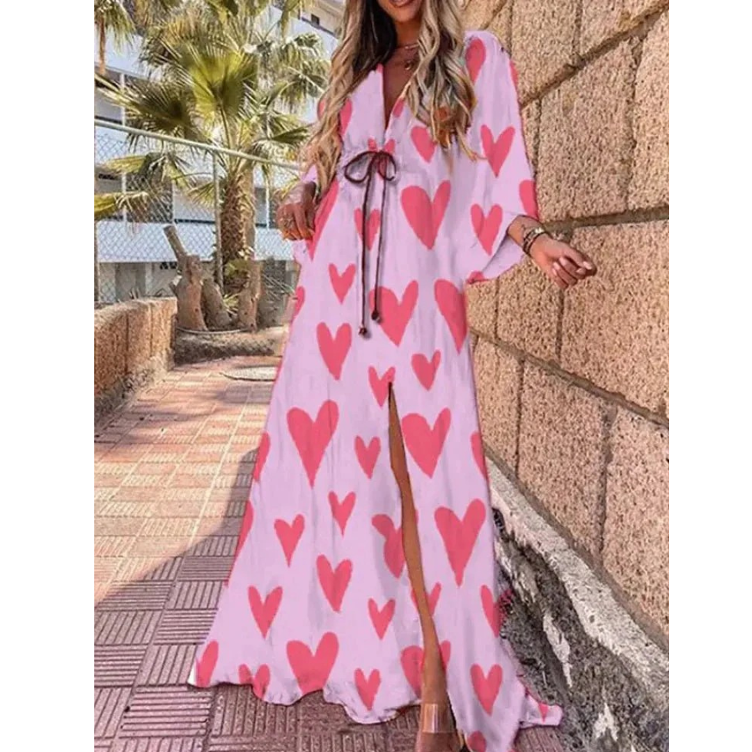 Maya | Damen Leichtes Sommer Maxikleid