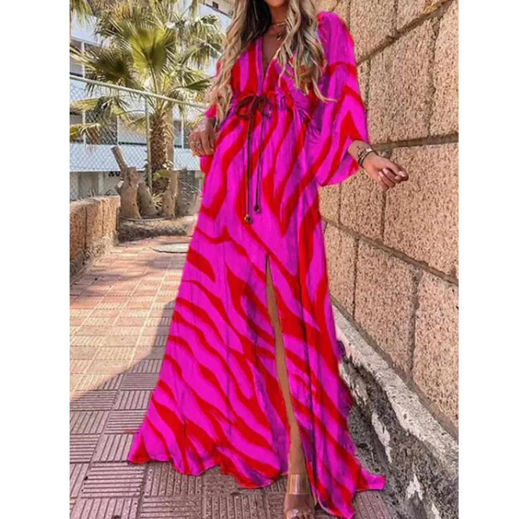 Maya | Damen Leichtes Sommer Maxikleid