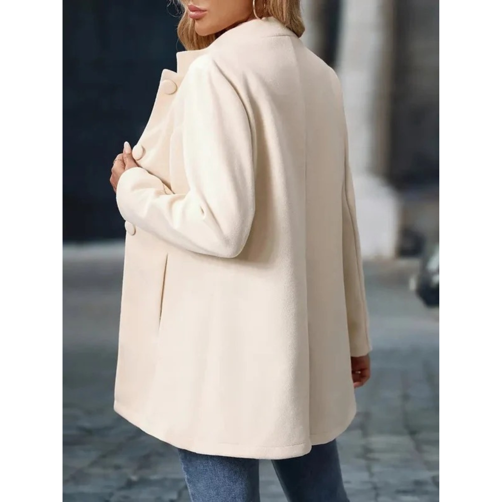 Mechthild | Damen Elegante Blazer Winterjacke mit Kragen
