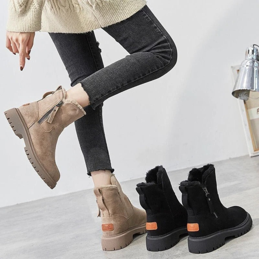 Melina | Damen Orthopädische Stiefeletten mit Winterfutter und Komfortabler Plateau Sohle