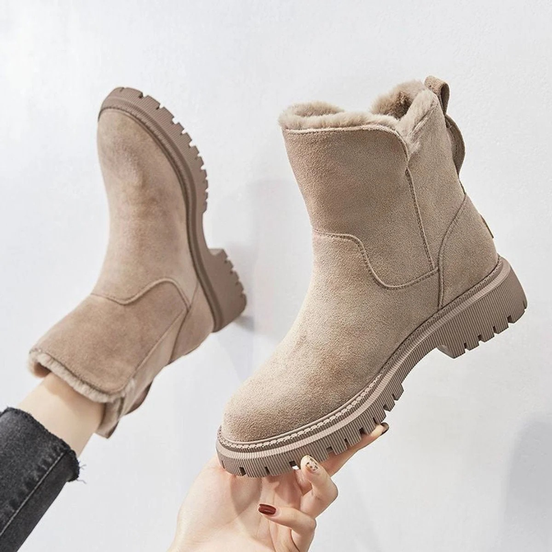 Melina | Damen Orthopädische Stiefeletten mit Winterfutter und Komfortabler Plateau Sohle