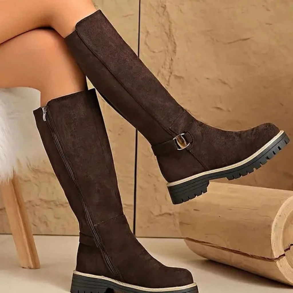 Melisa | Damen Orthopädische Stiefel mit Schnalle und Reißverschluss