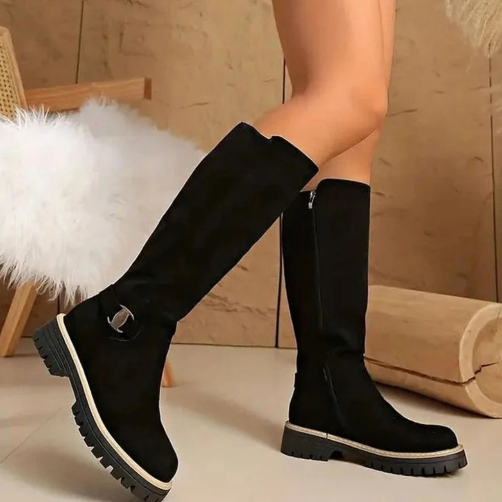 Melisa | Damen Orthopädische Stiefel mit Schnalle und Reißverschluss