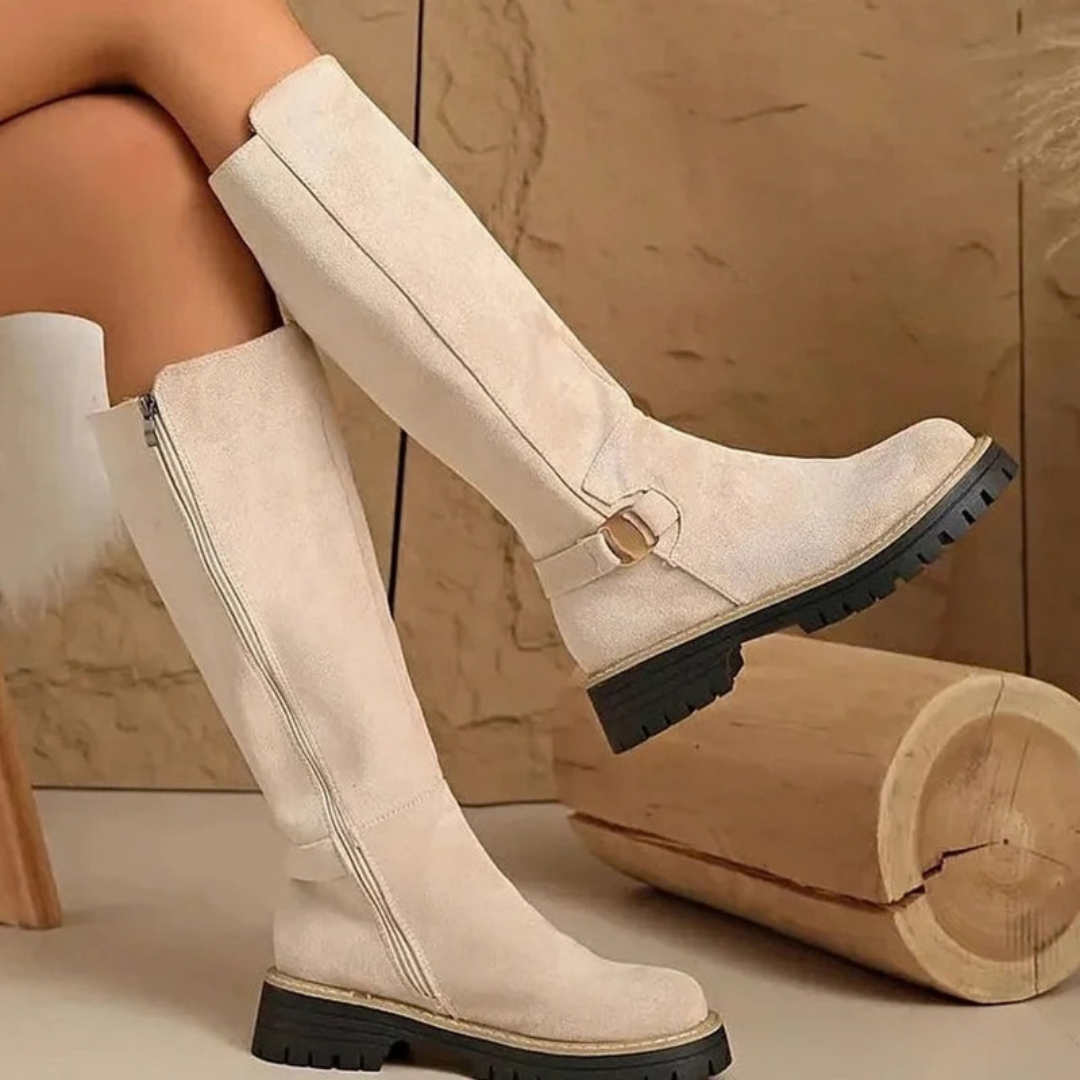 Melisa | Damen Orthopädische Stiefel mit Schnalle und Reißverschluss
