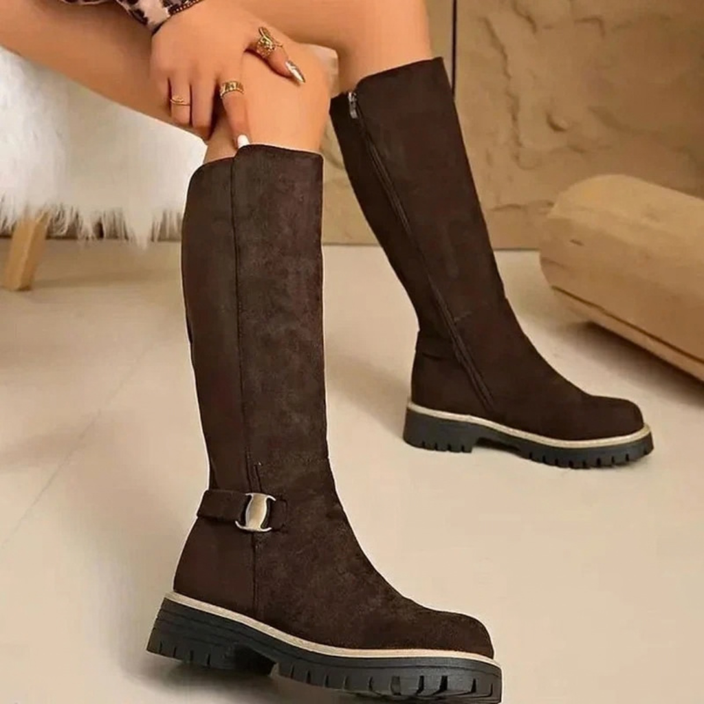Melisa | Damen Orthopädische Stiefel mit Schnalle und Reißverschluss
