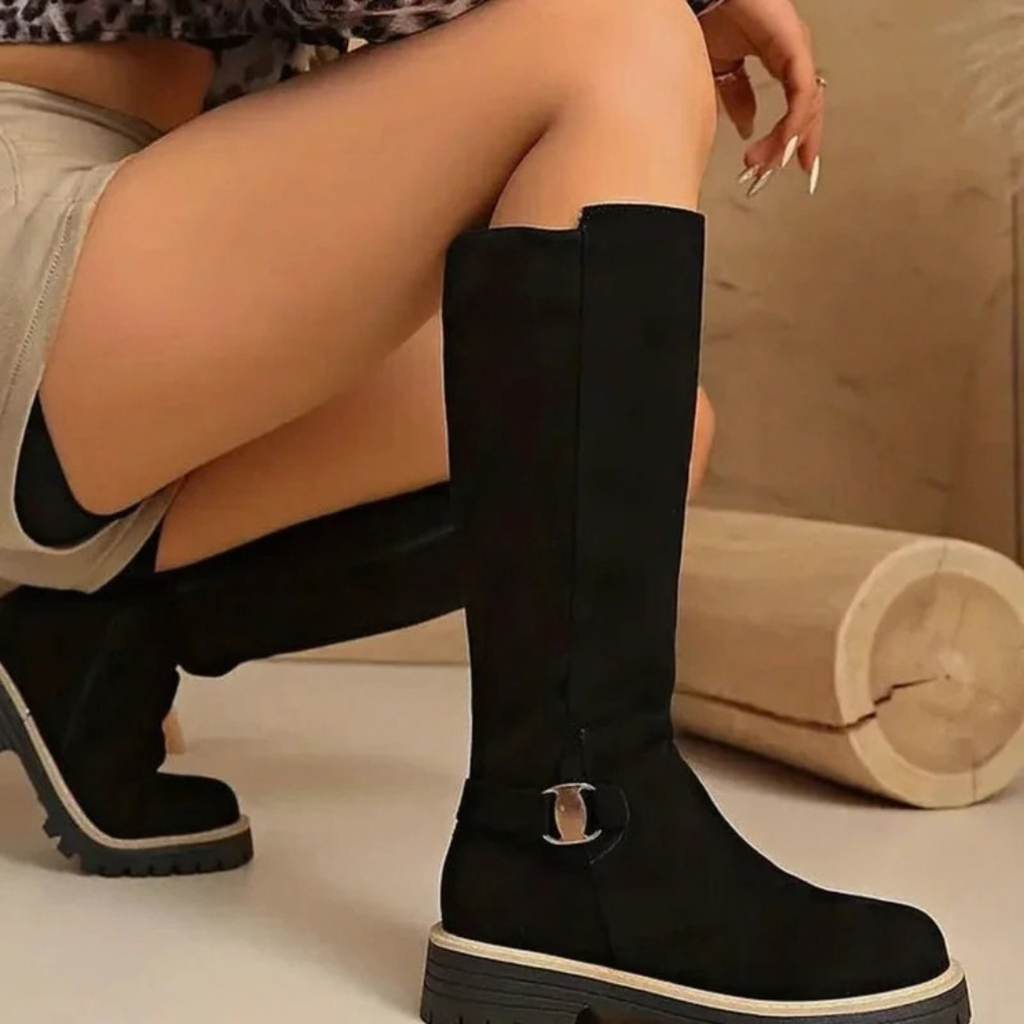 Melisa | Damen Orthopädische Stiefel mit Schnalle und Reißverschluss