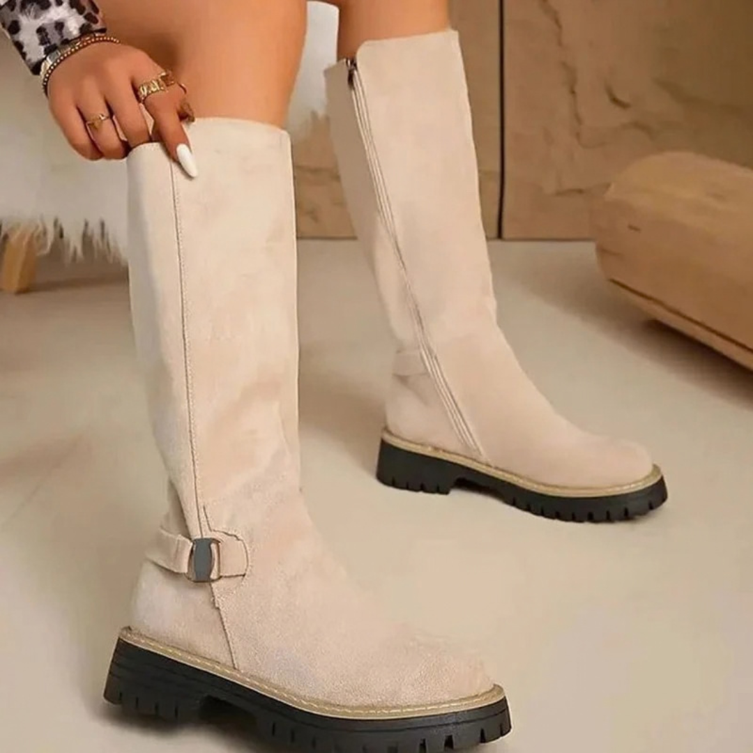 Melisa | Damen Orthopädische Stiefel mit Schnalle und Reißverschluss