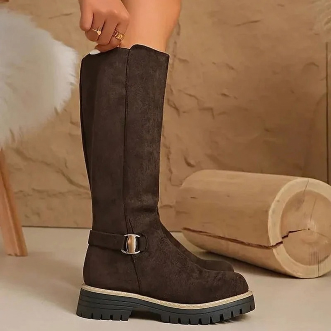 Melisa | Damen Orthopädische Stiefel mit Schnalle und Reißverschluss