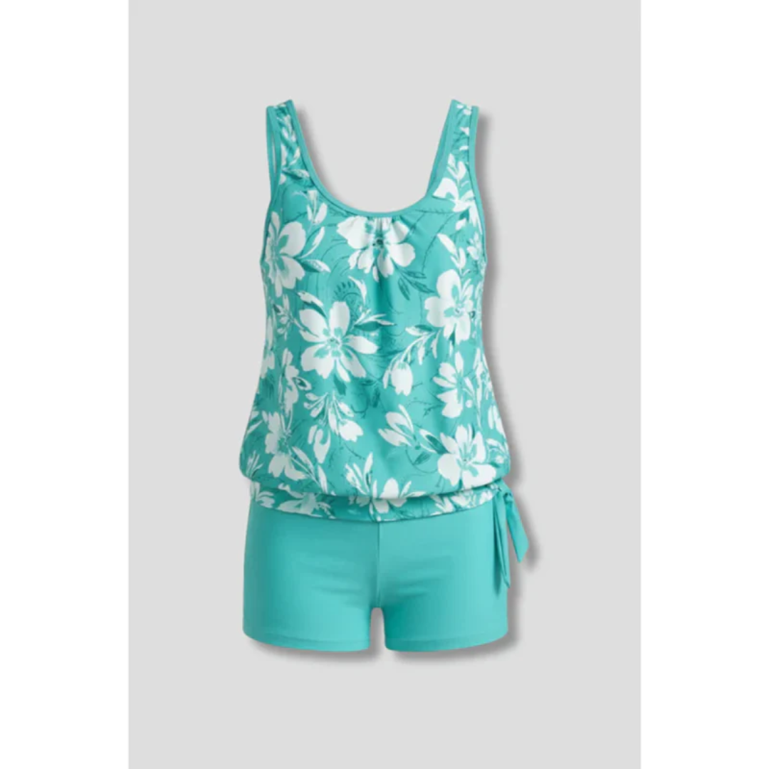 Melissa | Damen Tankini Set Sommer Badeshorts Sportlich