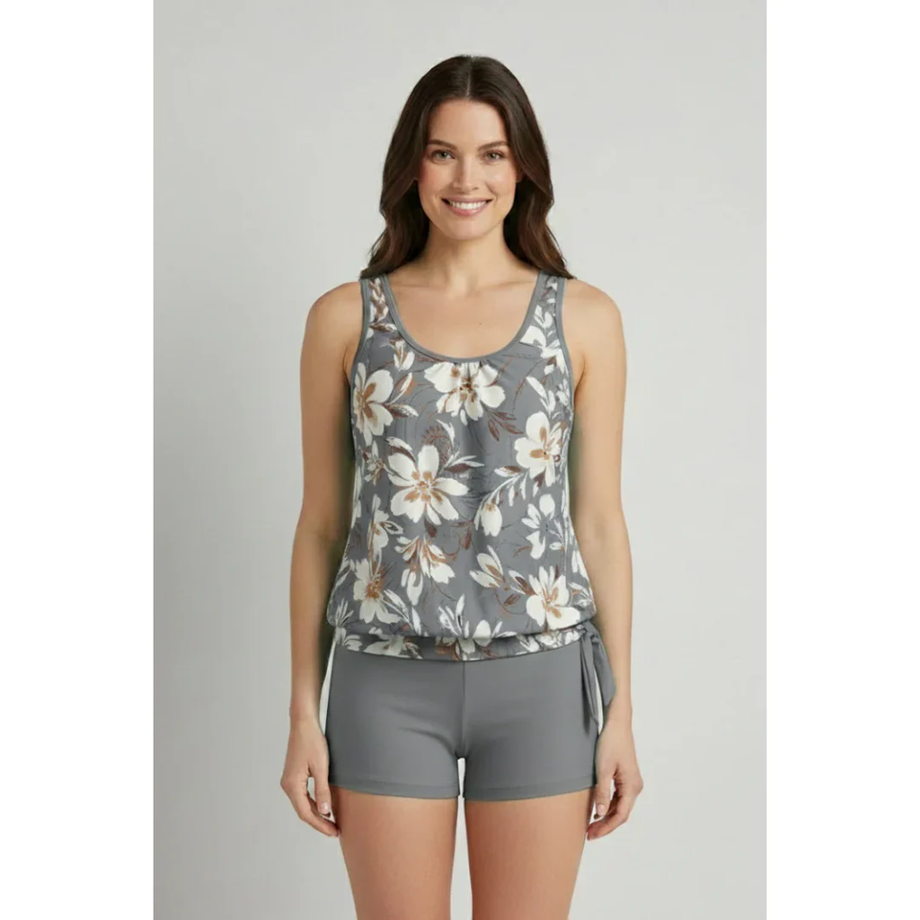 Melissa | Damen Tankini Set Sommer Badeshorts Sportlich