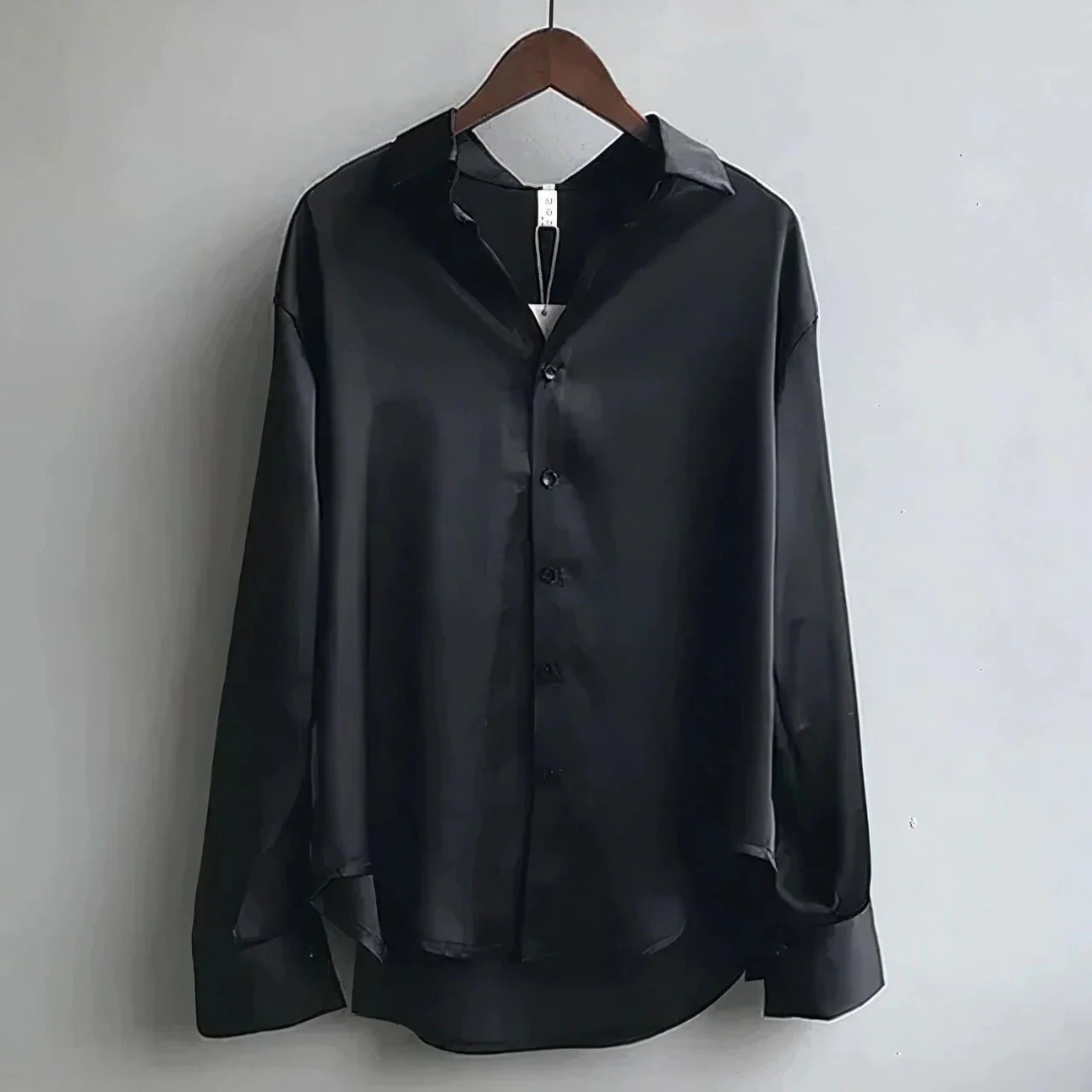 Mia | Damen Stilvolle Langarm Bluse