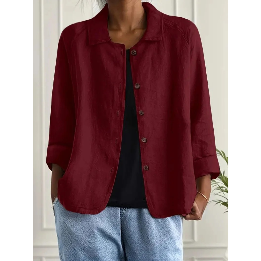 Mia | Damen Stilvoller Blazer Mit Kragen