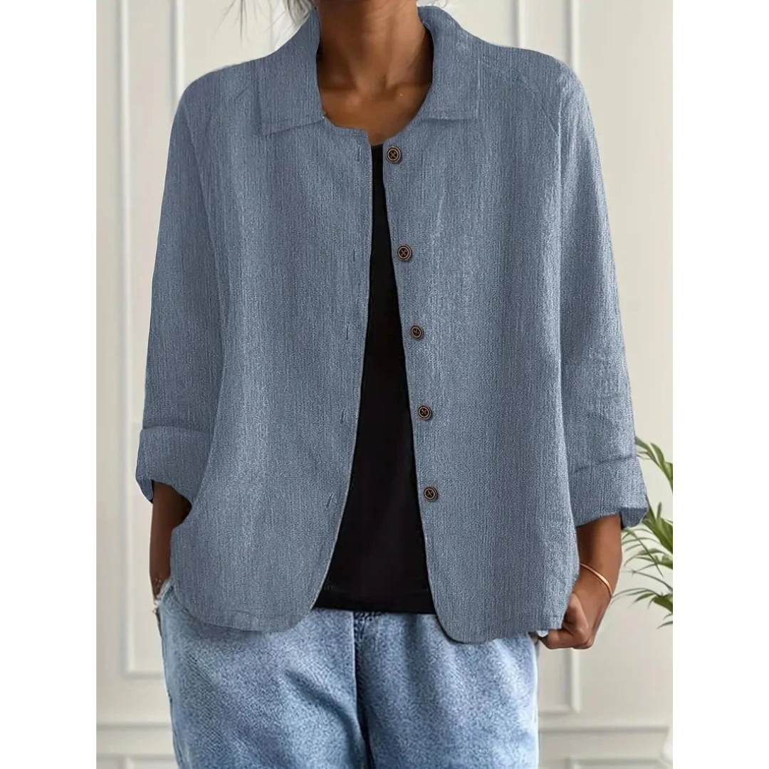 Mia | Damen Stilvoller Blazer Mit Kragen